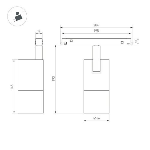 038373 Трековый светильник Arlight Mag-Orient 038373