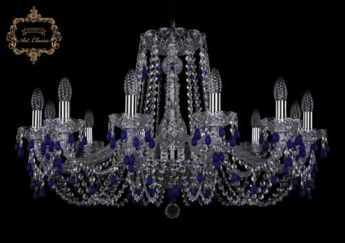 Подвесная хрустальная люстра 11.24 Art Classic 11.24.12.300.Cr.V3001