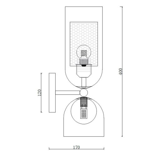Настенное бра ImperiumLoft Catch-Wall-Elite01 167823-26