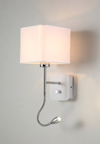PACO AP2 CHROME/WHITE Настенное бра Crystal Lux Paco PACO AP2 CHROME/WHITE