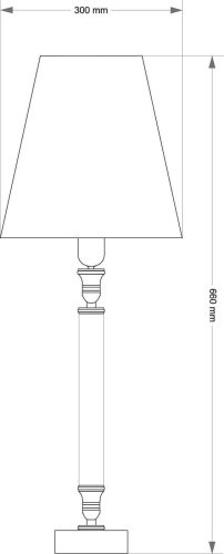 Настольная лампа Kutek Napoli NAP-LG-1(N/A)