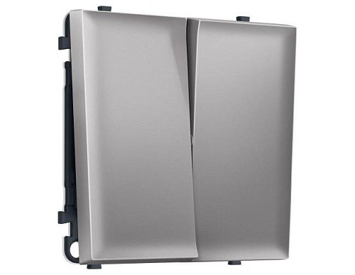 MS503010 MS503010 Комплект механизма 2-кл выключателя SIGMA Сталь матовый 10A-250V QUANT PRO (SP5030, PR115)