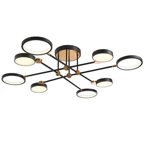 LED LAMPS 81102/6C BRASS BLACK Потолочная люстра Natali Kovaltseva Loft Led LED LAMPS 81102/6C BRASS BLACK