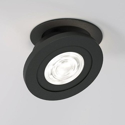25084/LED 6W 4000K чёрный Встраиваемый светильник Elektrostandard Surf 25084/LED 6W 4000K чёрный
