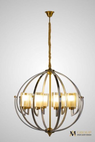 Подвесная люстра AM Group AM372 SP8 GAB+SN