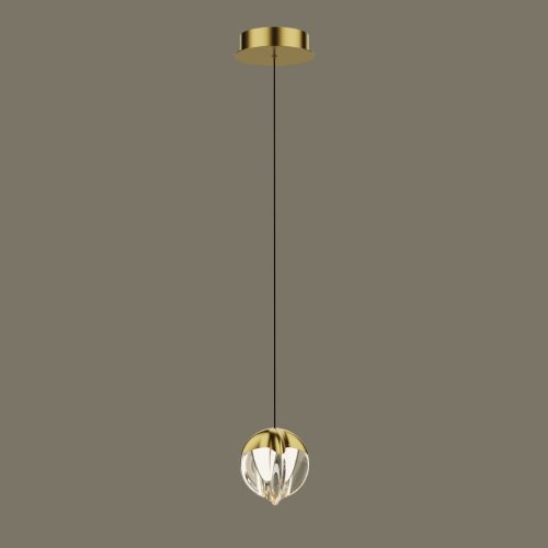 Светильник подвесной Delight Collection MD24001033 MD24001033-1A gold/clear
