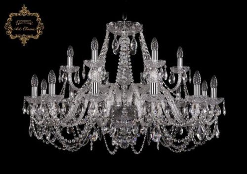 11.11.12+6.360.Cr.Sp Подвесная хрустальная люстра 11.11 Art Classic 11.11.12+6.360.Cr.Sp