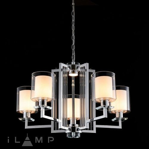 RM6201-5 CR+CL Подвесная люстра iLamp King RM6201-5 CR+CL