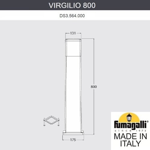 DS3.564.000.WYF1R Наземный фонарь Virgilio Fumagalli DS3.564.000.WYF1R