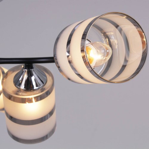 Потолочная люстра Reluce 45360-0.3-06 BK+CR