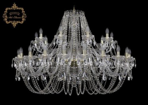 Подвесная хрустальная люстра 11.11 Art Classic 11.11.20+10.460.Gd.Sp