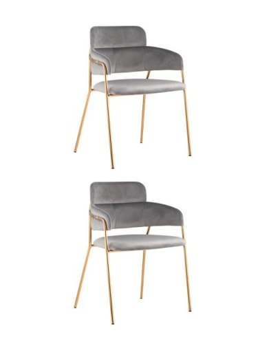 Комплект стульев Stool Group Полин FDC6085 LIGHT GREY FUT-79 X2