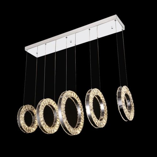 Светильник подвесной ILedex Crystal ice 4460-5 72W CR