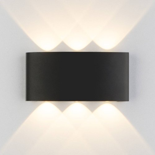 Уличный настенный светильник Elektrostandard Twinky 1551 TECHNO LED TWINKY TRIO черный