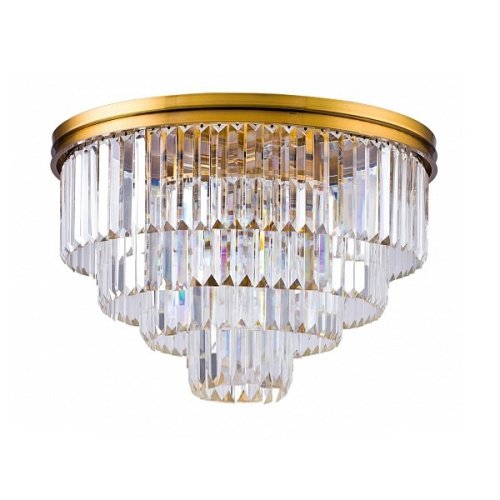 9513C/600R gold/clear Потолочная люстра Delight Collection 1920s Odeon 9513C/600R gold/clear