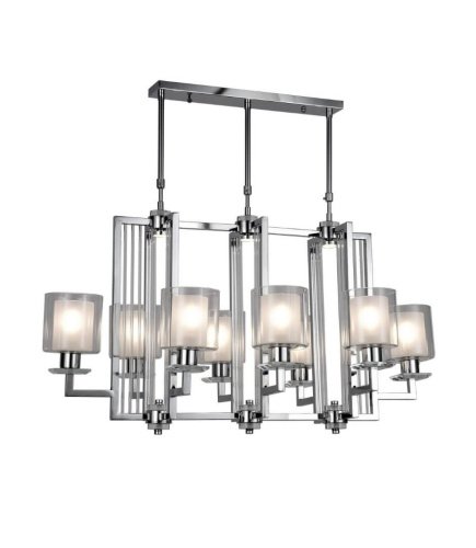 Люстра на штанге Lumina Deco LDP 8012-8 PR CHR