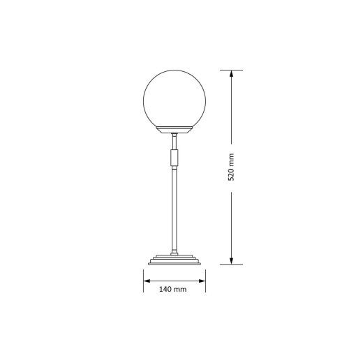 Настольная лампа Kutek Ultimo ULT-LN-1(T)