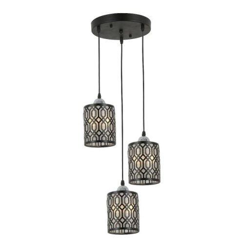 MD.6145-3-P BK+CH Светильник подвесной IMEX MD.6145-3-P BK+CH