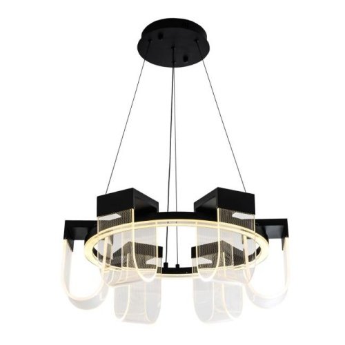 L7707-600 BK Подвесная люстра L LED4U L7707-600 BK