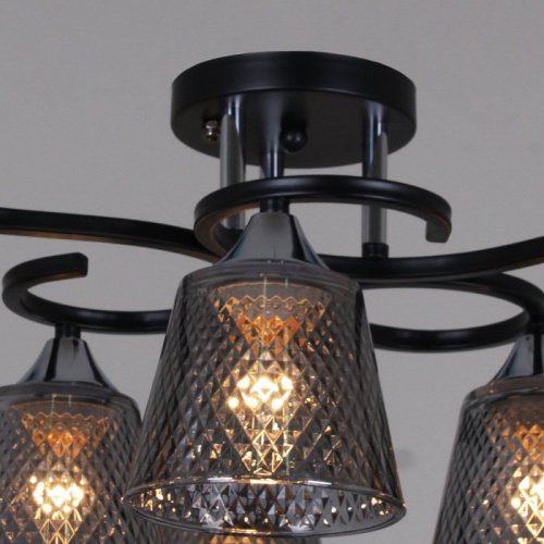 Потолочная люстра 06089-0.3-06 BK+CR