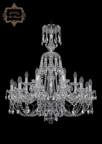 11.21.12+6.300.XL-95.Cr.Sp Подвесная хрустальная люстра 11.21 Art Classic 11.21.12+6.300.XL-95.Cr.Sp