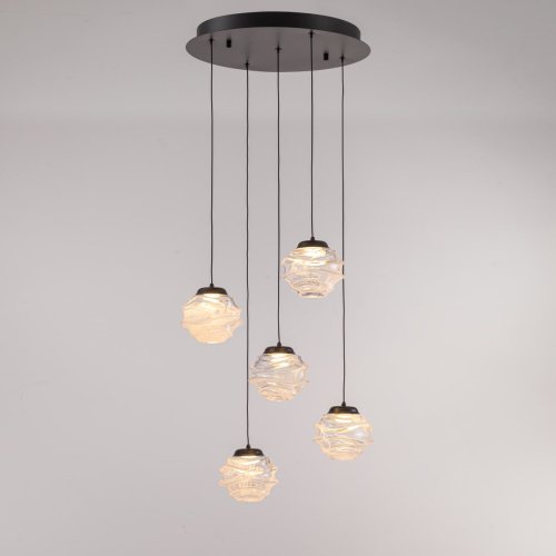 MD25030003-5A matt black/clear Светильник подвесной Delight Collection MD25030003 MD25030003-5A matt black/clear