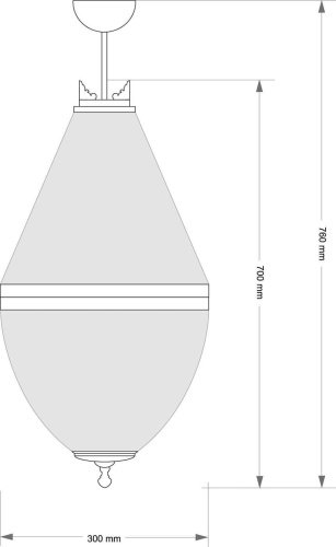 Потолочная люстра Kutek Arezzo ARE-PL-8(N)300