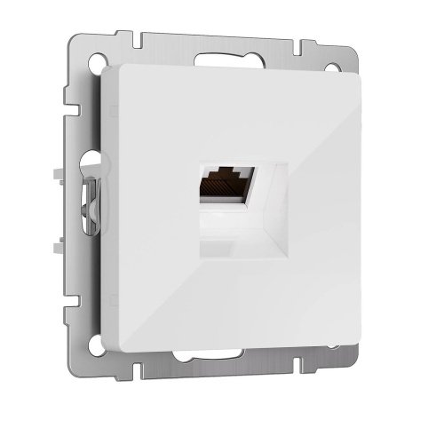 W5120101/ Розетка Ethernet RJ-45 cat. 6A экранированная (белый) Розетка Werkel W5120101/ Розетка Ethernet RJ-45 cat. 6A экранированная (белый)