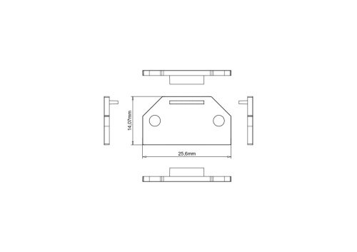 00-00040760 Заглушка для профиля Комплектующие SWG LUMKER 00-00040760