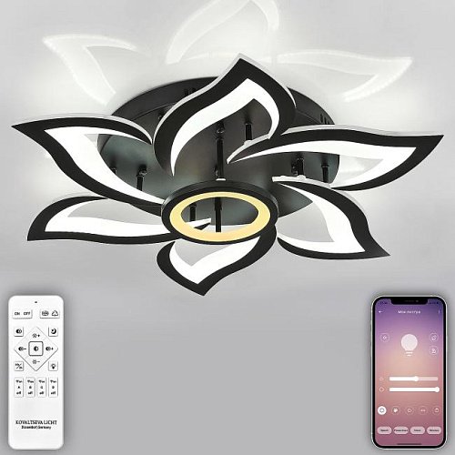 HIGH-TECH LED LAMPS 82020 BLACK Потолочная люстра Natali Kovaltseva Olimp HIGH-TECH LED LAMPS 82020 BLACK