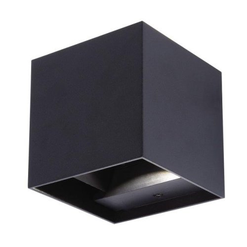 Уличный настенный светильник Uniel ULU-S55B-2x3W/3000K+4000K+6000K IP65 BLACK