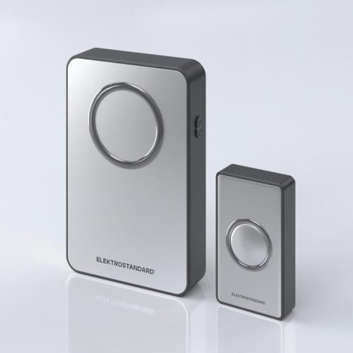 DBQ27M WL 38M IP20 Серебро/Чёрный Дверной звонок Elektrostandard DBQ27 DBQ27M WL 38M IP20 Серебро/Чёрный