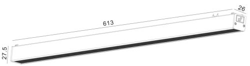 Трековый светильник SWG PRO SLIM DL-SLIM-DFBL-24-CCT