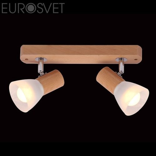 20045/2 светлое дерево Светильник спот Eurosvet 20045 20045/2 светлое дерево