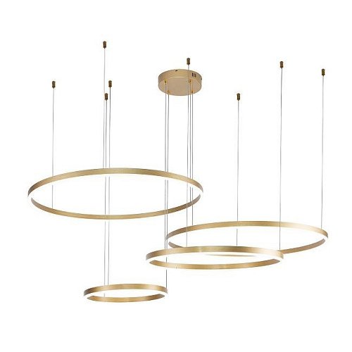 Подвесная люстра Indigo Galass 14001/4P Gold V000015L