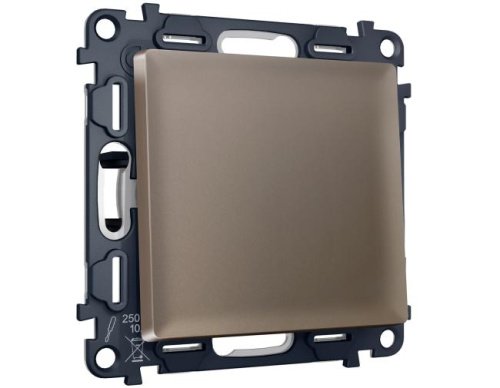 MA631050 MA631050 Комплект механизма 1-кл выключателя с самовозвратом ALFA Темная бронза матовый QUANT (AP6310, VM113)