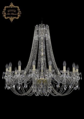 11.21.16.360.h-92.Gd.Sp Подвесная хрустальная люстра 11.21 Art Classic 11.21.16.360.h-92.Gd.Sp