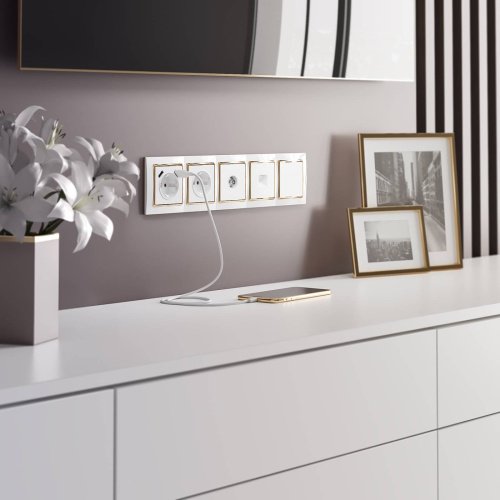 W1182001/ Телефонная розетка RJ-11 (белый) Розетка Werkel W1182001/ Телефонная розетка RJ-11 (белый)