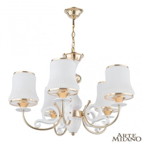 301097/5 Wh/Gd Подвесная люстра Arte Milano Florentia-1097 301097/5 Wh/Gd