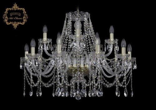 11.12.10+5.300.Gd.Sp Подвесная хрустальная люстра 11.12 Art Classic 11.12.10+5.300.Gd.Sp