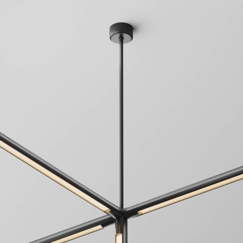 Подвес на жёстком основании с потолочной чашей для системы Shelf Maytoni Accessories for system Shelf CA030C-SL-L500-B