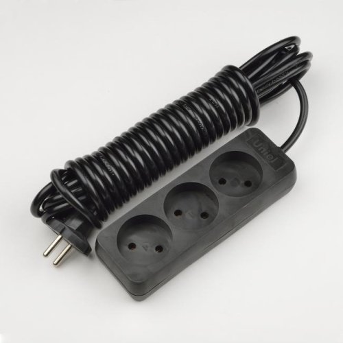 S-CD3-7 BLACK Удлинитель Uniel Standard S-CD3-7 BLACK