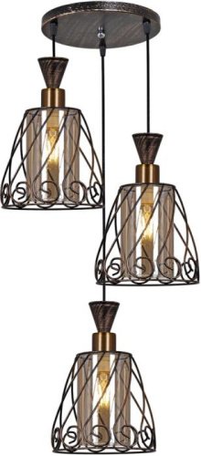 Подвесной светильник 03609-0.4-03 BK+GD