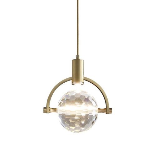 2121P/A brass/clear Светильник подвесной Delight Collection 2121 2121P/A brass/clear
