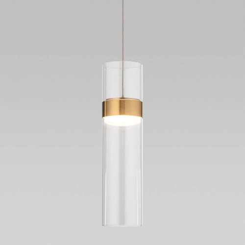 50244/1 LED латунь/прозрачный Светильник подвесной Eurosvet Lumen 50244/1 LED латунь/прозрачный