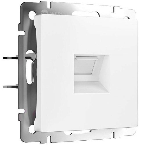 W5120001/ Розетка Ethernet RJ-45 cat. 6A экранированная (белый матовый) Розетка Werkel W5120001/ Розетка Ethernet RJ-45 cat. 6A экранированная (белый матовый)