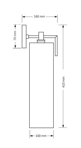 Настенное бра Kutek Nemi NEM-K-1(N)II