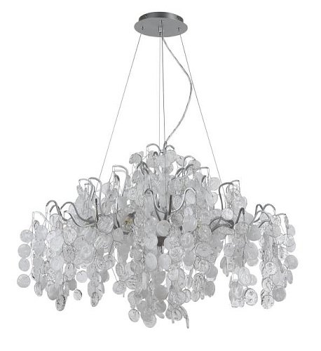 TENERIFE SP9 SILVER Подвесная хрустальная люстра Tenerife Crystal Lux TENERIFE SP9 SILVER
