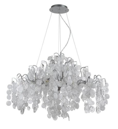 TENERIFE SP9 SILVER Подвесная хрустальная люстра Tenerife Crystal Lux TENERIFE SP9 SILVER