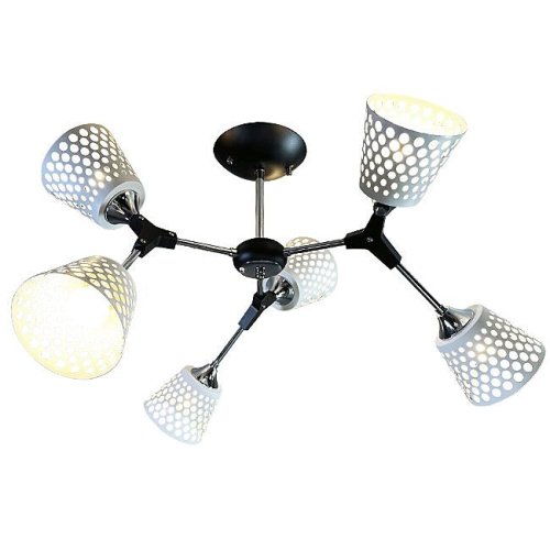 WD3565/6C-BK-CR-WT Потолочная люстра Wedo Light Deyzi WD3565/6C-BK-CR-WT